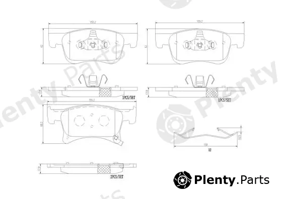 Brembo P59083N — Brake Pad Set, disc brake PRIME LINE - Ceramic