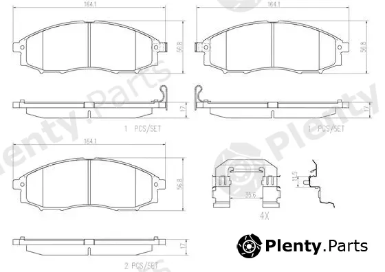 Brembo P56049N — Brake Pad Set, disc brake PRIME LINE - Ceramic