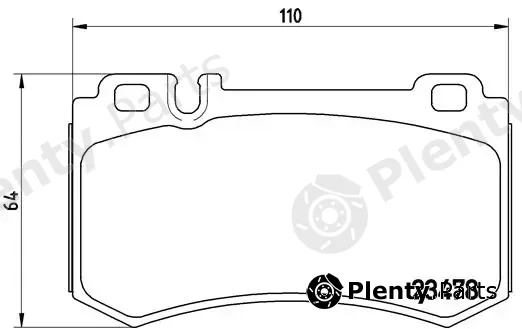 Brembo P50061 — Brake Pad Set, disc brake PRIME LINE