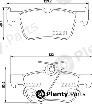 Brembo P24201 — Brake Pad Set, disc brake PRIME LINE