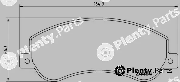 Brembo P85115 — Brake Pad Set, disc brake PRIME LINE