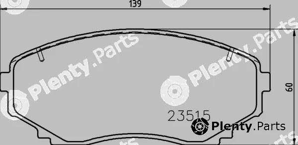 Brembo P54059 — Brake Pad Set, disc brake PRIME LINE