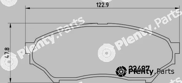Brembo P54028 — Brake Pad Set, disc brake PRIME LINE