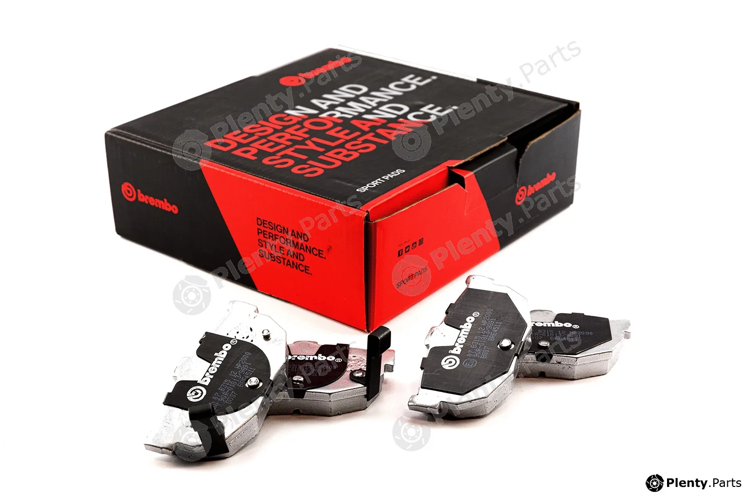 Brembo 07.B315.12 — High Performance Brake Pad Set UPGRADE, SPORT | HP2000