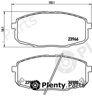 Brembo P30034 — Brake Pad Set, disc brake PRIME LINE