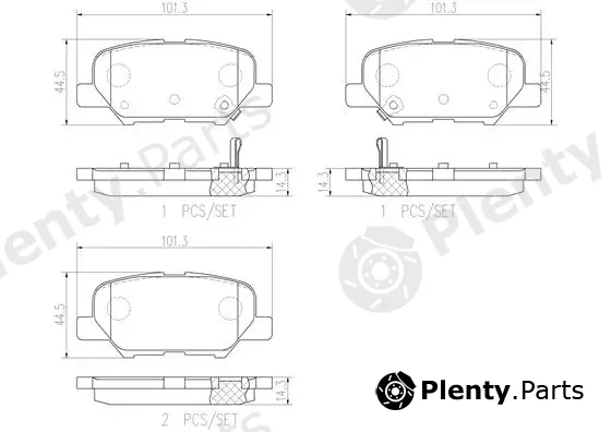Brembo P61111N — Brake Pad Set, disc brake PRIME LINE - Ceramic