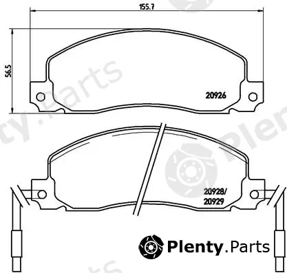 Brembo P68006 — Brake Pad Set, disc brake PRIME LINE