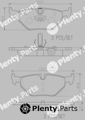 Brembo P06025N — Brake Pad Set, disc brake PRIME LINE - Ceramic