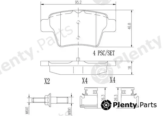 Brembo P61100N — Brake Pad Set, disc brake PRIME LINE - Ceramic