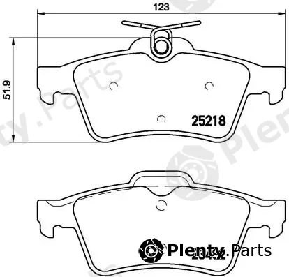 Brembo P61110 — Brake Pad Set, disc brake PRIME LINE