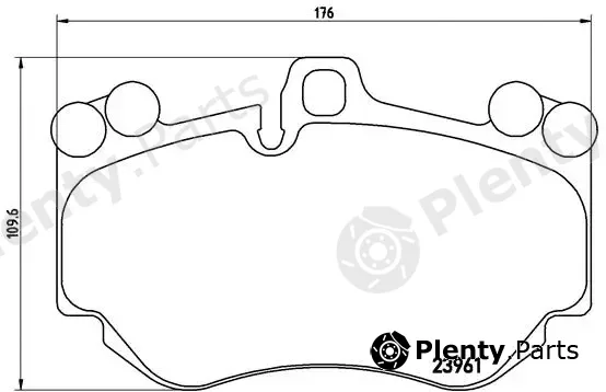 Brembo P65016 — Brake Pad Set, disc brake PRIME LINE
