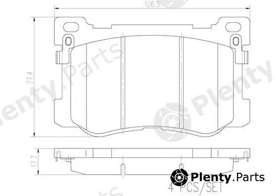 Brembo P30083N — Brake Pad Set, disc brake PRIME LINE - Ceramic