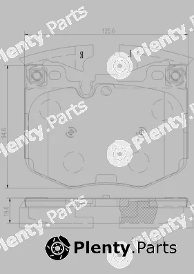 Brembo P06099N — Brake Pad Set, disc brake PRIME LINE - Ceramic