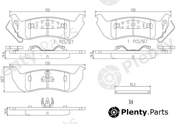 Brembo P24137N — Brake Pad Set, disc brake PRIME LINE - Ceramic