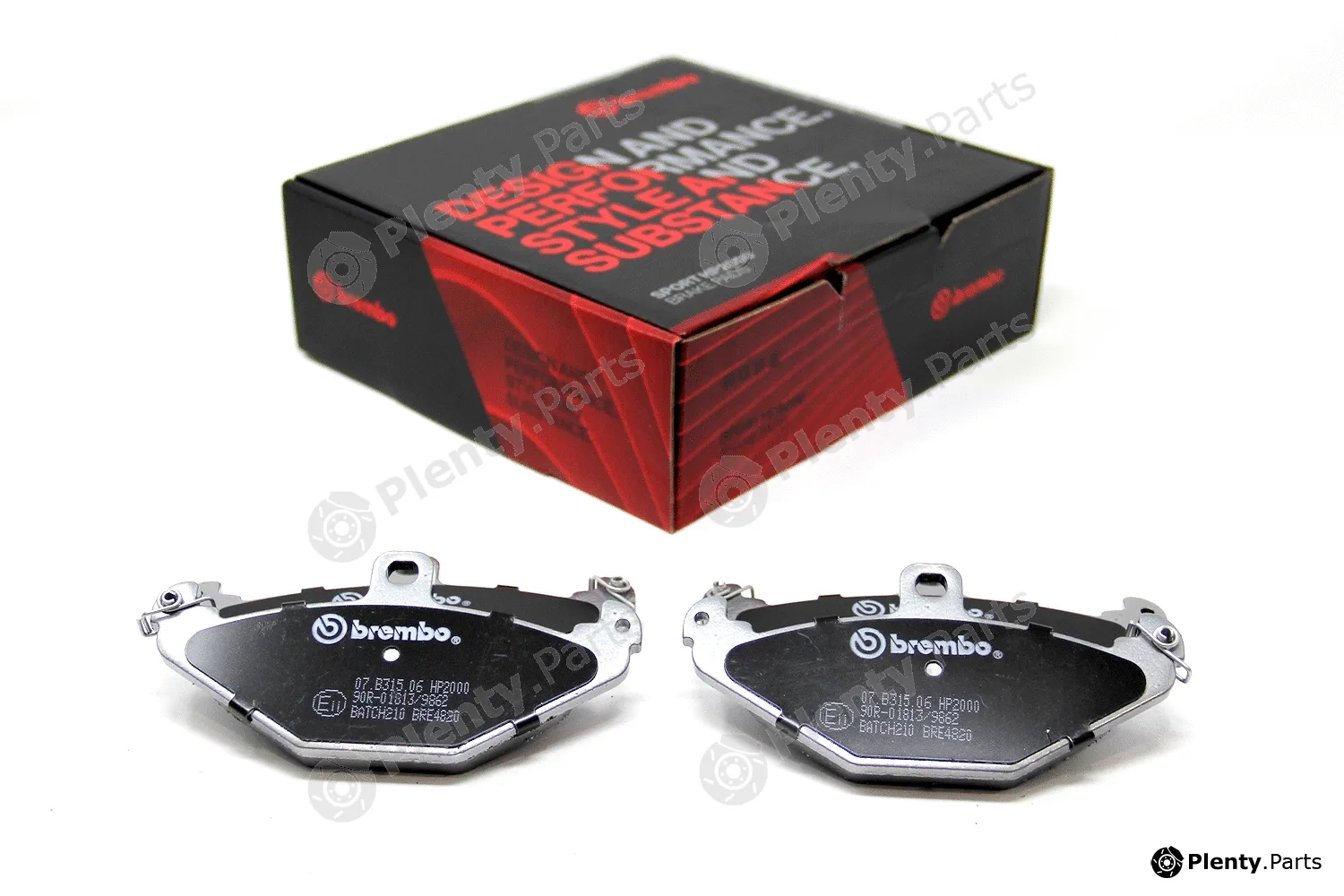 Brembo 07.B315.06 — High Performance Brake Pad Set UPGRADE, SPORT | HP2000