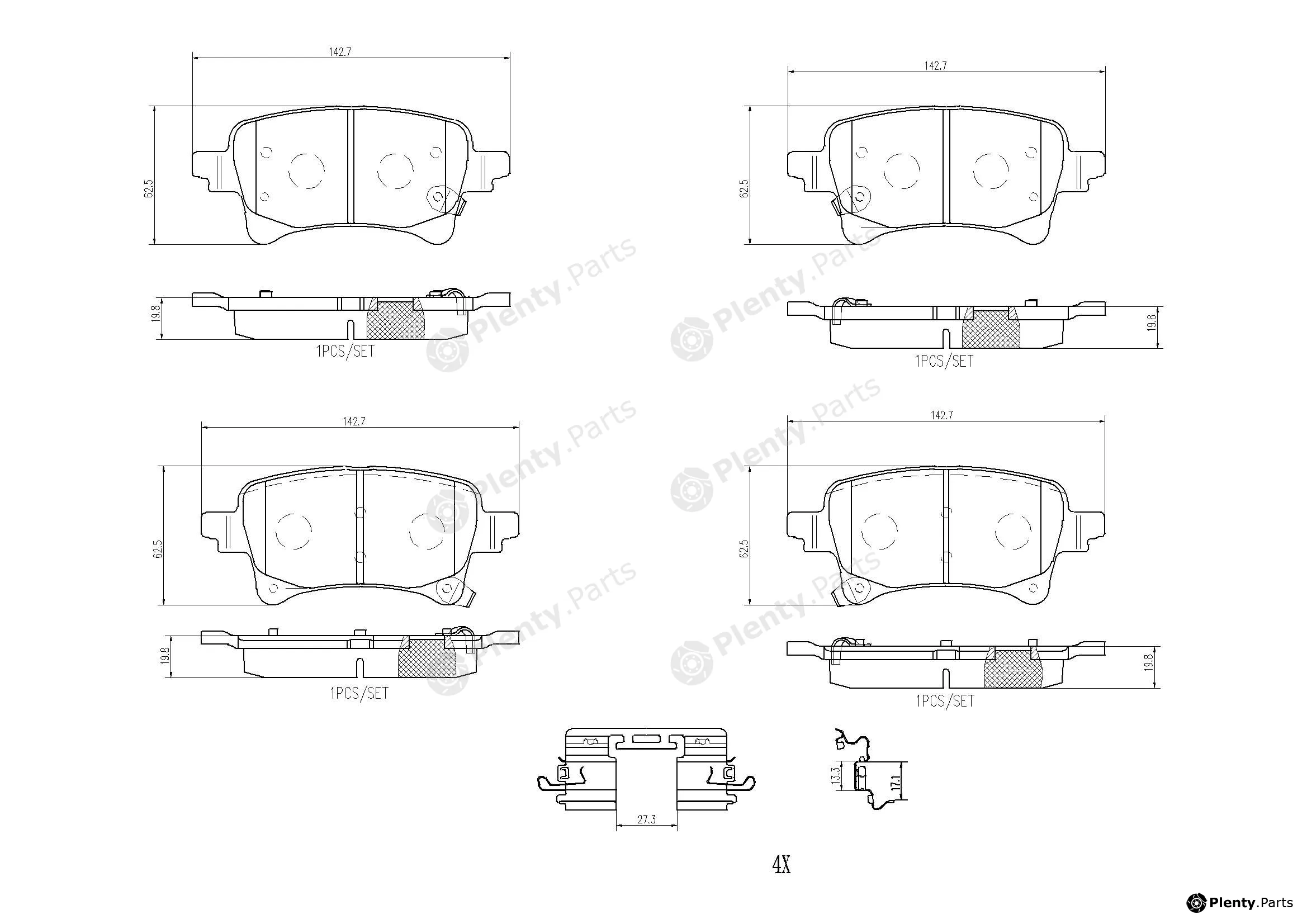Brembo P37029N — Brake Pad Set, disc brake PRIME LINE - Ceramic