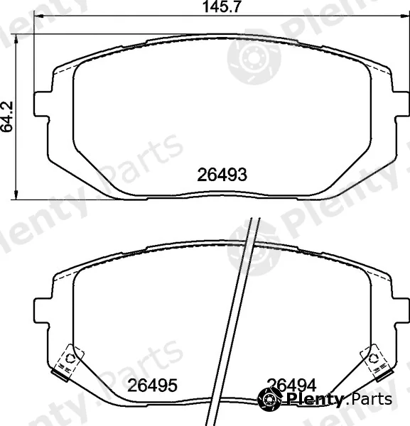 Brembo P30140 — Brake Pad Set, disc brake PRIME LINE