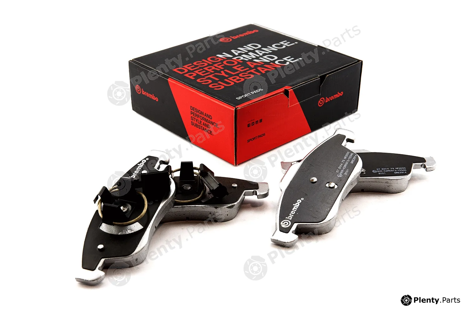Brembo 07.B314.79 — High Performance Brake Pad Set UPGRADE, SPORT | HP2000