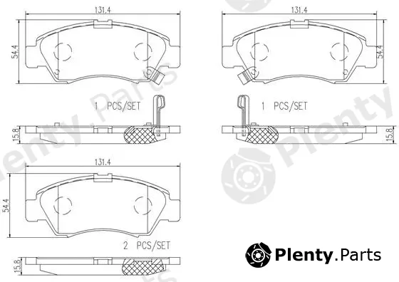 Brembo P28024N — Brake Pad Set, disc brake PRIME LINE - Ceramic