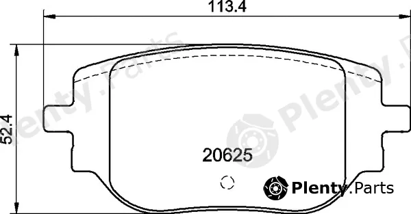 Brembo P59102 — Brake Pad Set, disc brake PRIME LINE