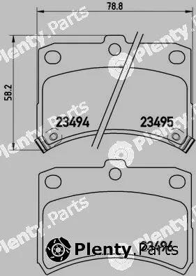 Brembo P16009 — Brake Pad Set, disc brake PRIME LINE