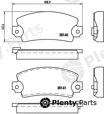 Brembo P68004 — Brake Pad Set, disc brake PRIME LINE