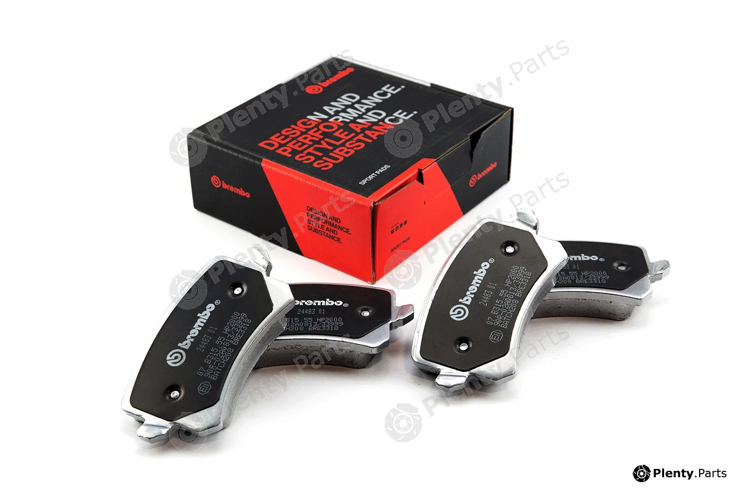 Brembo 07.B315.55 — High Performance Brake Pad Set UPGRADE, SPORT | HP2000