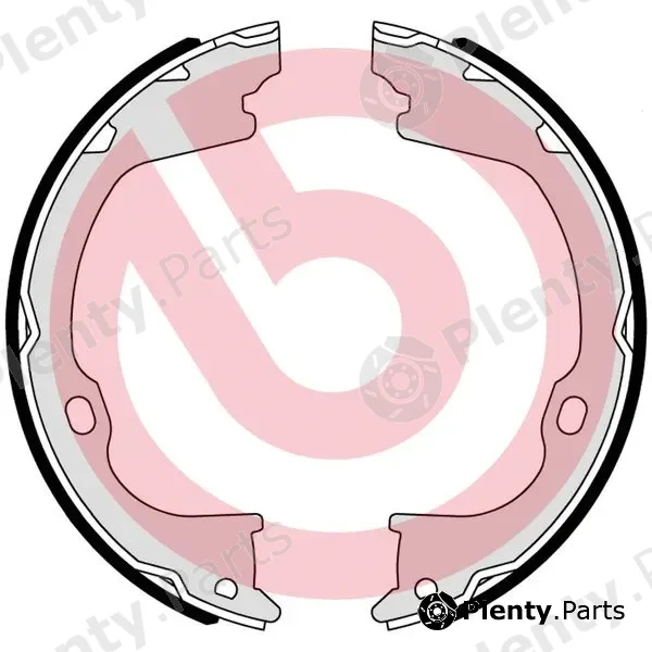 Brembo S37510 — Brake Shoe Set, parking brake ESSENTIAL LINE