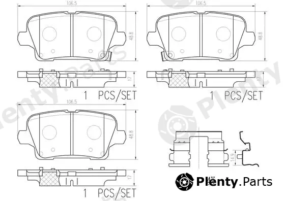 Brembo P59097N — Brake Pad Set, disc brake PRIME LINE - Ceramic