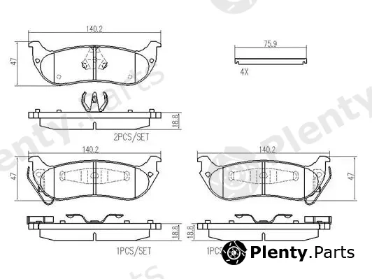 Brembo P11029N — Brake Pad Set, disc brake PRIME LINE - Ceramic