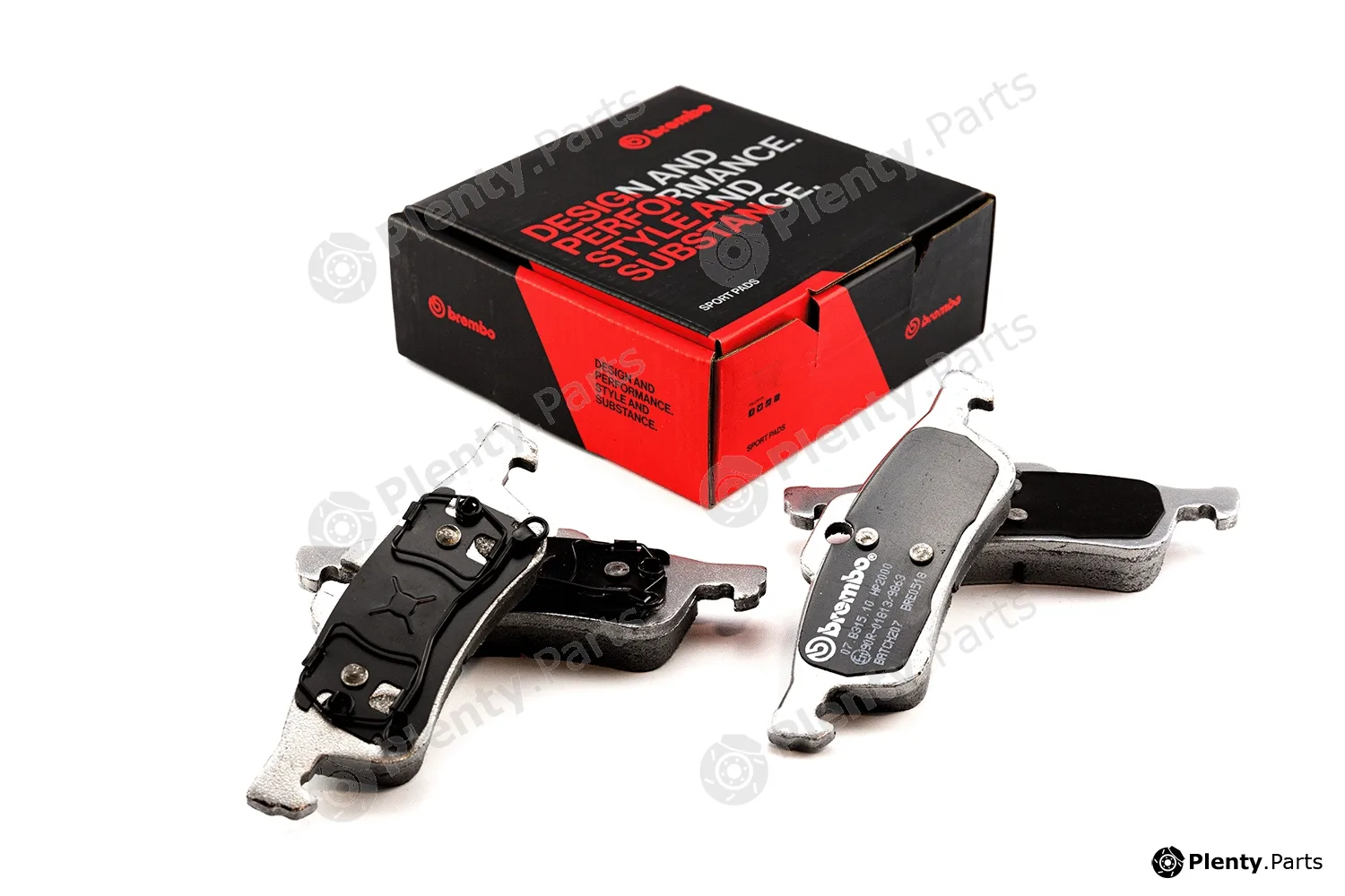 Brembo 07.B315.10 — High Performance Brake Pad Set UPGRADE, SPORT | HP2000
