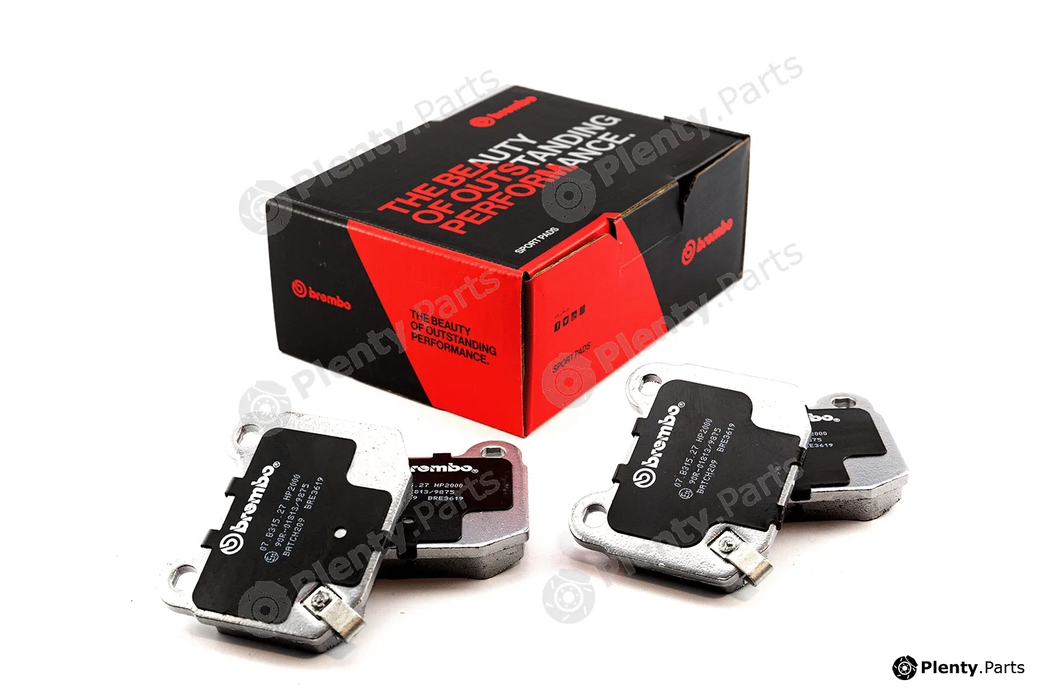 Brembo 07.B315.27 — High Performance Brake Pad Set UPGRADE, SPORT | HP2000