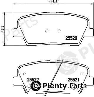 Brembo P30063 — Brake Pad Set, disc brake PRIME LINE