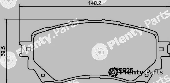 Brembo P49048 — Brake Pad Set, disc brake PRIME LINE
