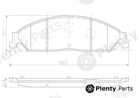 Brembo P99008N — Brake Pad Set, disc brake PRIME LINE - Ceramic
