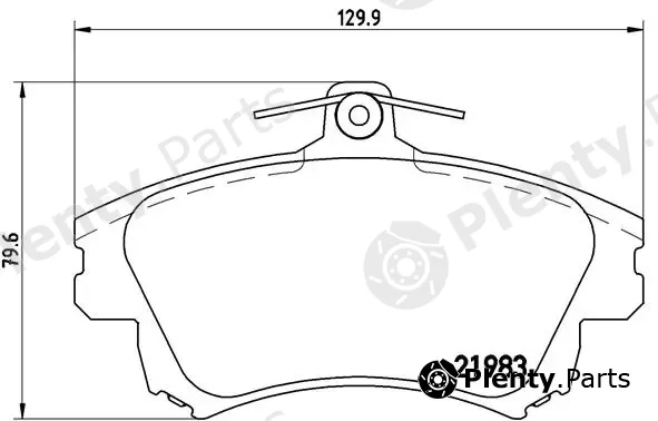 Brembo P54036 — Brake Pad Set, disc brake PRIME LINE