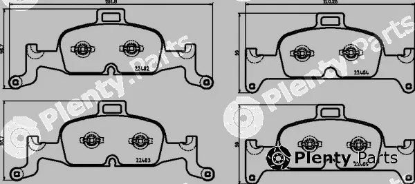 Brembo P85164 — Brake Pad Set, disc brake PRIME LINE