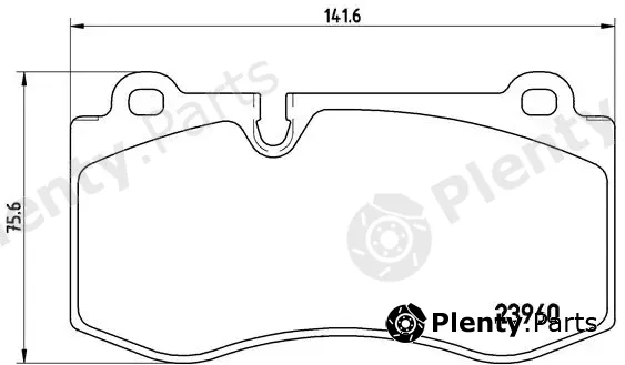 Brembo P50074 — Brake Pad Set, disc brake PRIME LINE