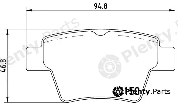 Brembo P61080 — Brake Pad Set, disc brake PRIME LINE