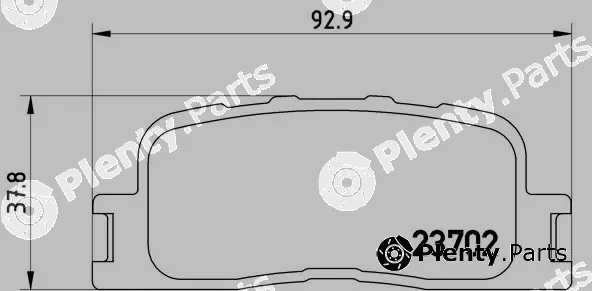 Brembo P83088 — Brake Pad Set, disc brake PRIME LINE