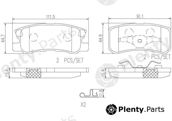Brembo P54031N — Brake Pad Set, disc brake PRIME LINE - Ceramic