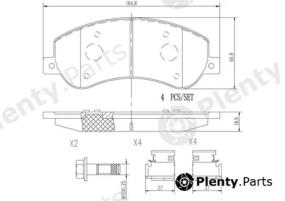 Brembo P85115N — Brake Pad Set, disc brake PRIME LINE - Ceramic
