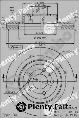 Brembo 09.4867.10 — Brake Disc PRIME LINE