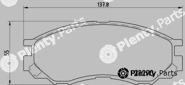 Brembo P54020 — Brake Pad Set, disc brake PRIME LINE
