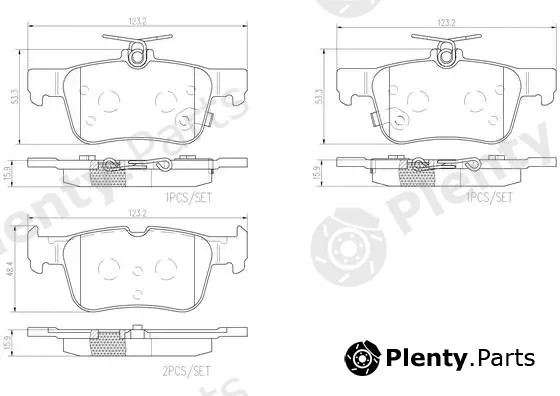 Brembo P24201N — Brake Pad Set, disc brake PRIME LINE - Ceramic