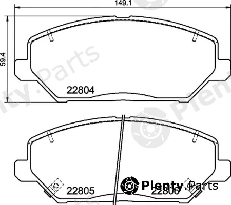 Brembo P30110 — Brake Pad Set, disc brake PRIME LINE
