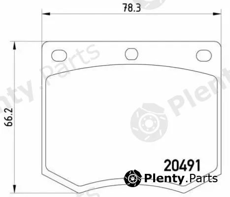 Brembo P24002 — Brake Pad Set, disc brake PRIME LINE