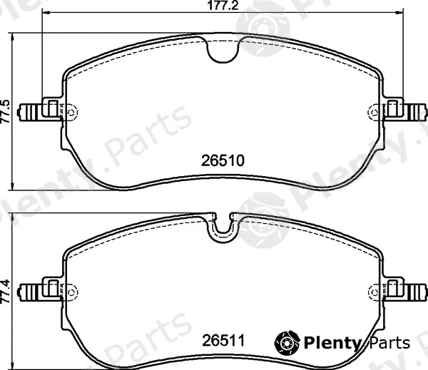 Brembo P36038 — Brake Pad Set, disc brake PRIME LINE