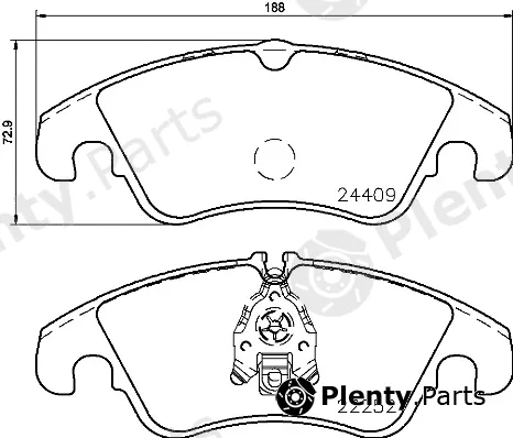 Brembo P85145 — Brake Pad Set, disc brake PRIME LINE