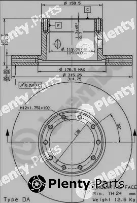 Brembo 09.5797.10 — Brake Disc PRIME LINE